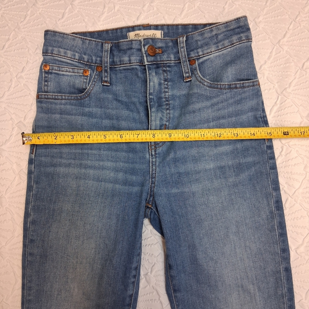 Madewell Medium Blue Cropped Bootcut Jeans Size 26 - Picture 16 of 16